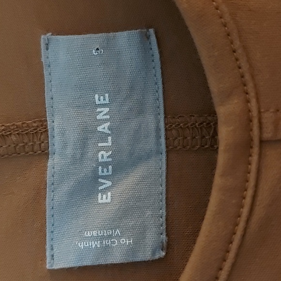 Everlane Luxe Cotton Jumpsuit Wide Leg Crop with Front Pockets Size Small - Picture 7 of 9